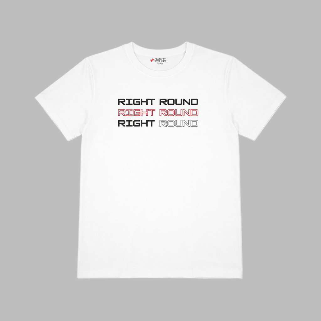 3 letter White layered T shirt
