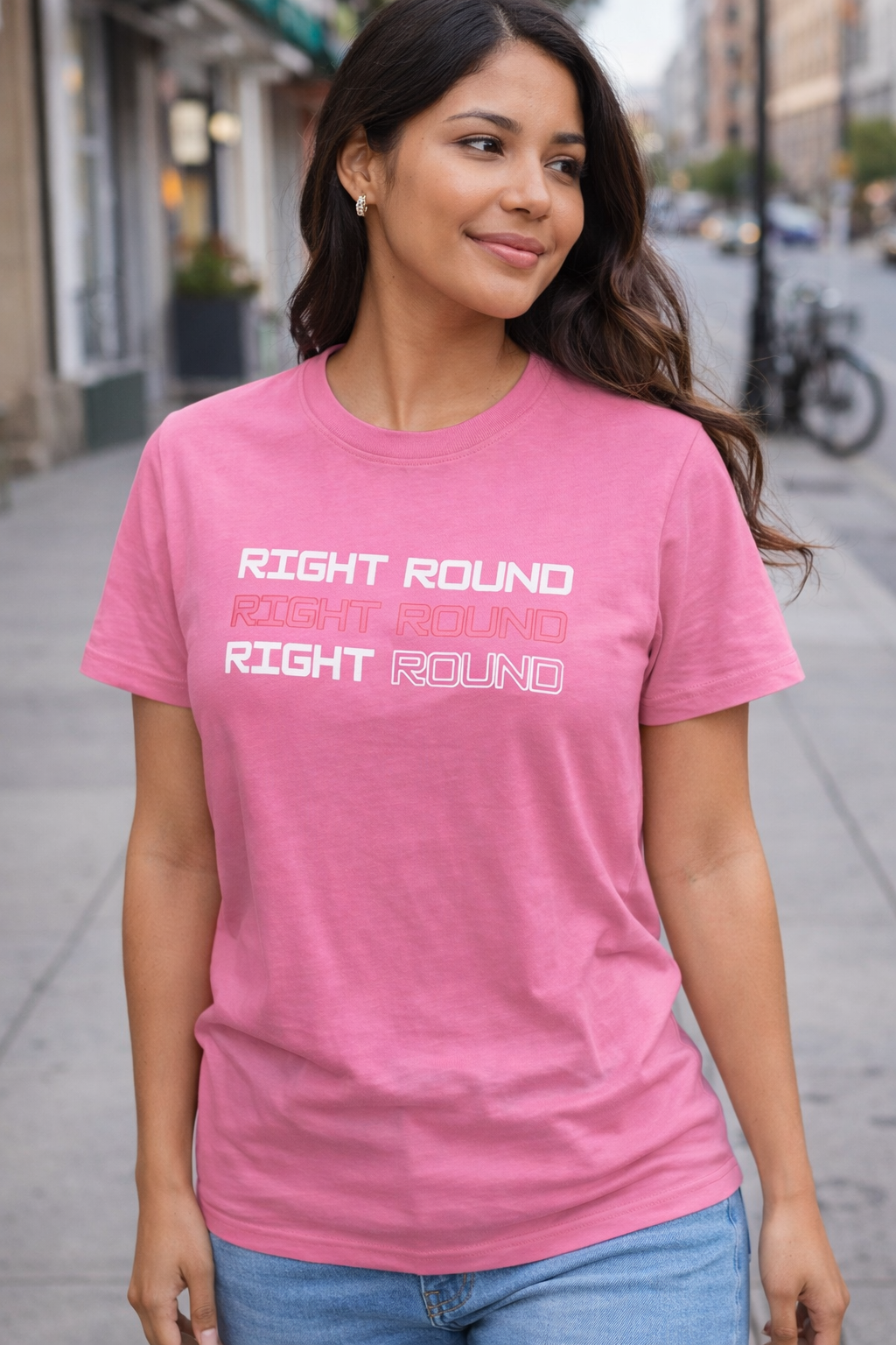 3 letter Pink Layered T shirt